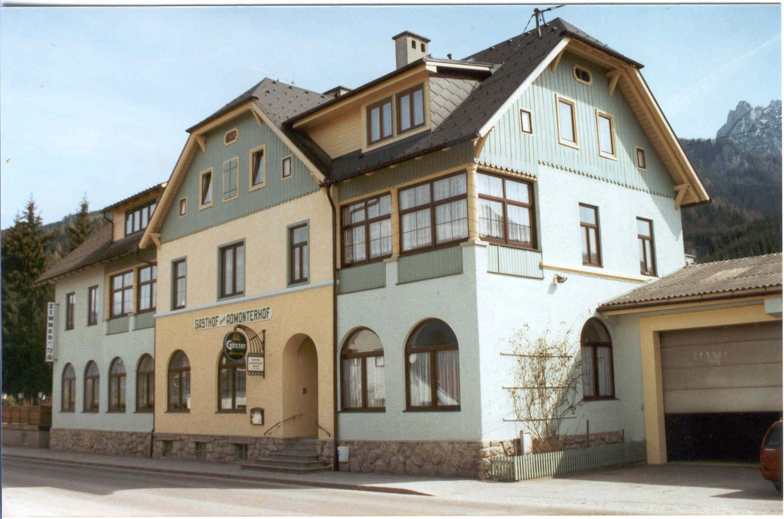 Historische Ansicht der Pension Admonterhof